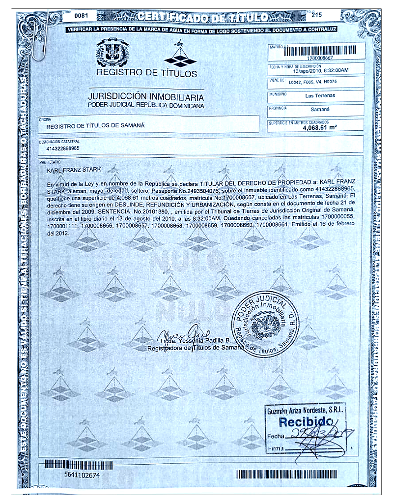 Certificate 4,068.61m2